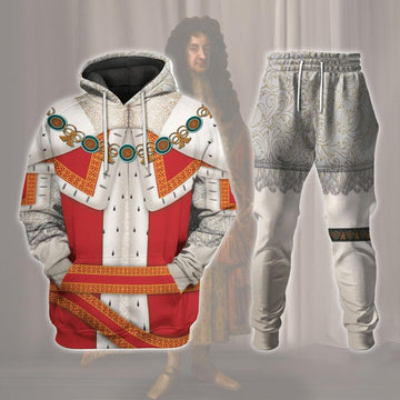 Gearhomie Charles II King of England Costume Hoodie Sweatshirt T-Shirt Tracksuit - Gearhomie.com