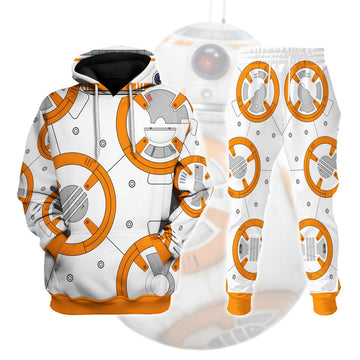 CustomsPig BB 8 Robot Costume Hoodie Sweatshirt T-Shirt Sweatpants