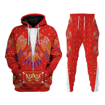 CustomsPig Elvis EAGLE Red Costume Hoodie Sweatshirt T-Shirt Sweatpants - CustomsPig.com