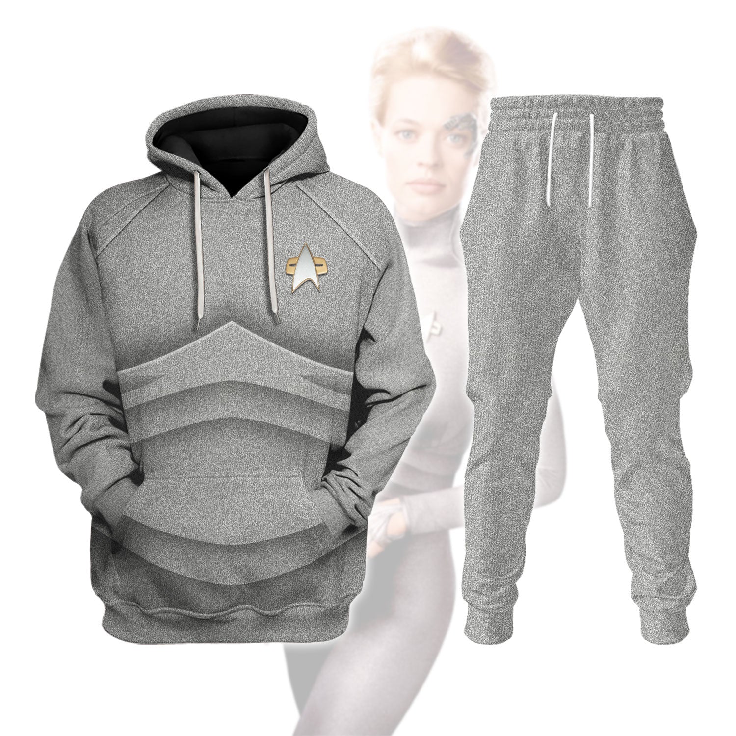 Seven of Nine silver Costume Hoodie Sweatshirt T-Shirt Sweatpants Apparel