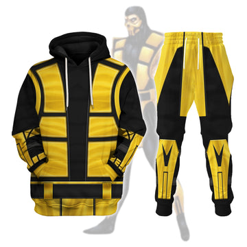 Scorpion (Mortal Kombat) Costumes on Display T-shirt Hoodie Sweatpants Apparel