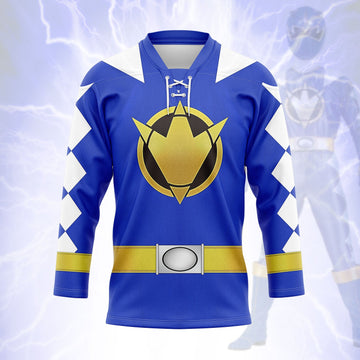 HumansBold Blue Dino Thunder Hockey Jersey Sweatpants