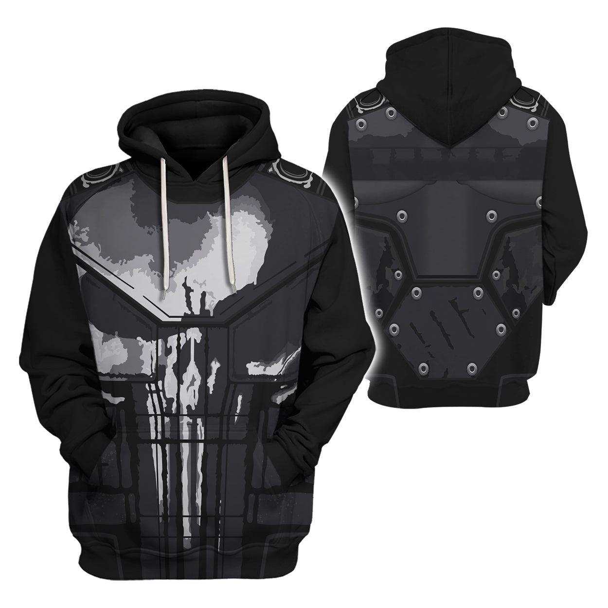 HumansBold The Punisher Costume Hoodie Sweatshirt T-Shirt Sweatpants