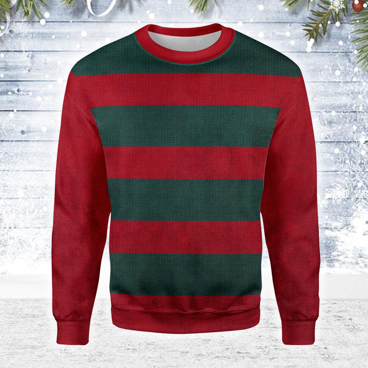 Gearhomie Freddy Krueger Christmas Ugly Sweater - Gearhomie.com