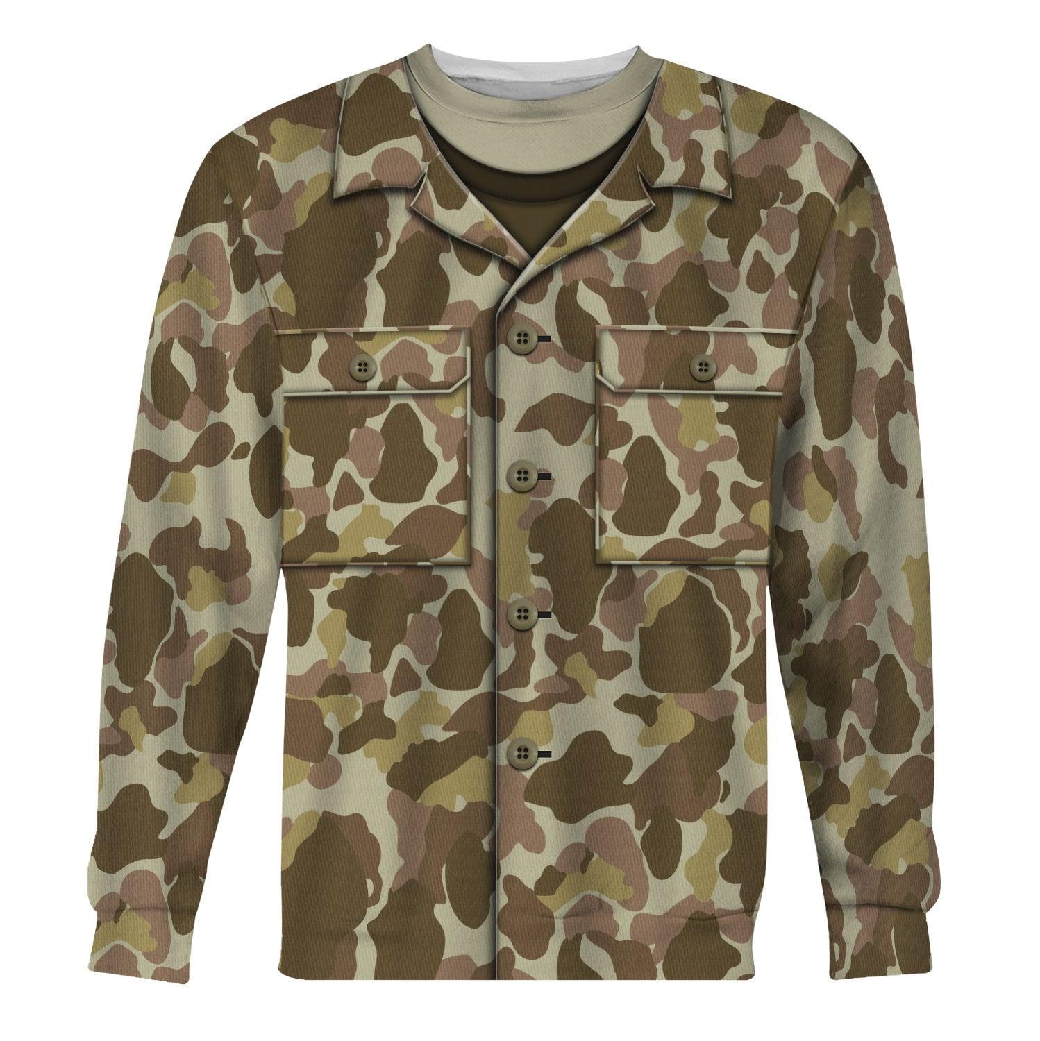 American M1942 (P-42) Frogskin Duck Hunter??� Pattern Marine Marine Raiders World War 2 (WWII) Beach Camo - DucG