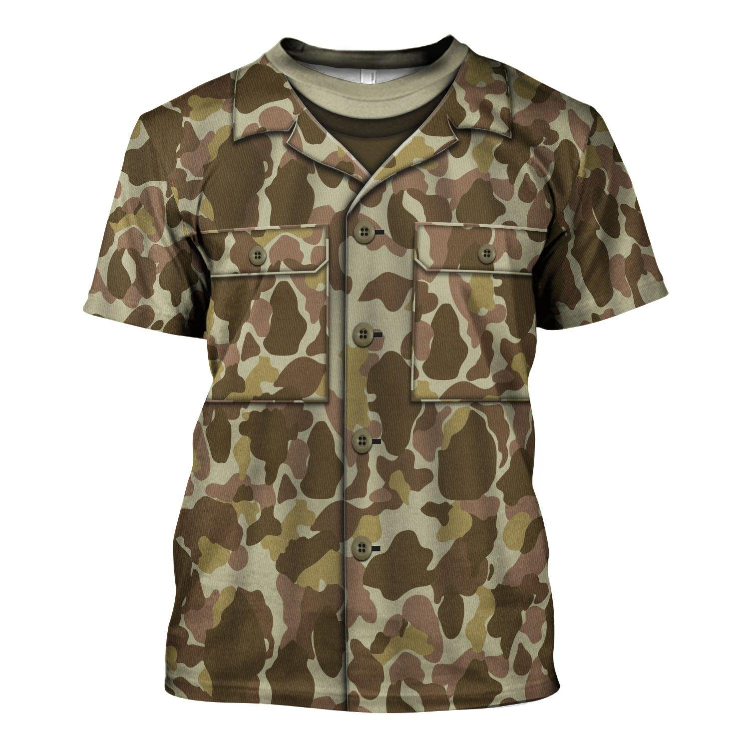 American M1942 (P-42) Frogskin Duck Hunter??� Pattern Marine Marine Raiders World War 2 (WWII) Beach Camo - DucG