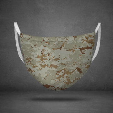 American Marine Pattern Desert Camo Face Mask - DucG