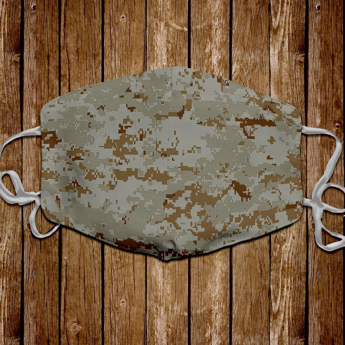 American Marine Pattern Desert Camo Face Mask - DucG