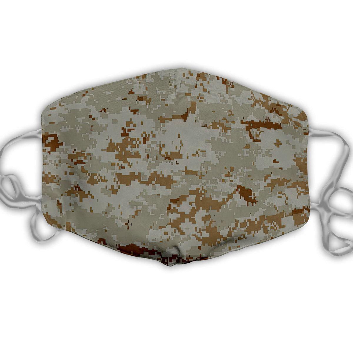 American Marine Pattern Desert Camo Face Mask - DucG
