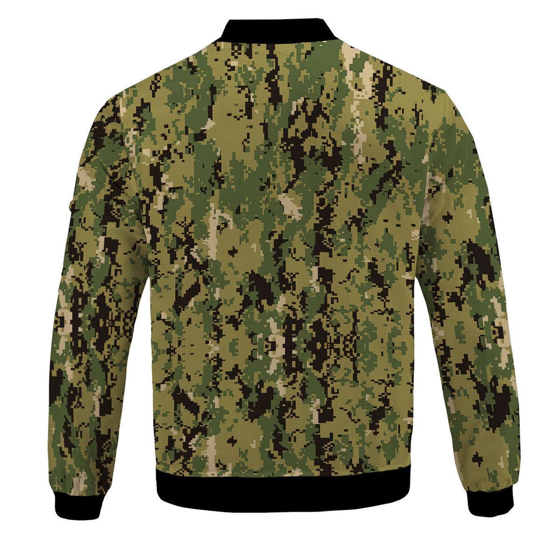 American Navy Working Uniform (NWU) Type III (AOR-2) Woodland Camo Bomber Jacket - CustomsPig