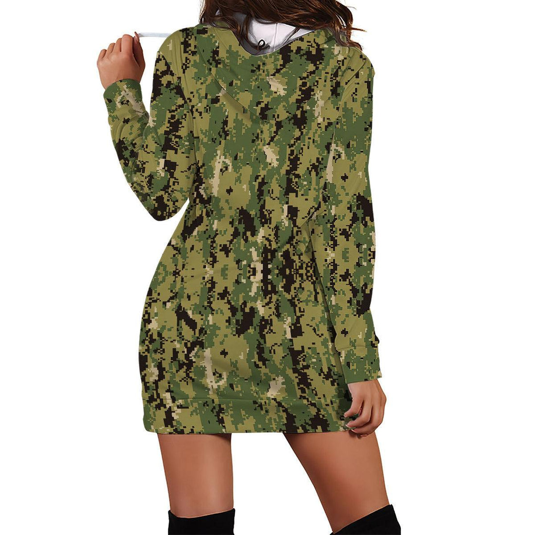 American Navy Working Uniform (NWU) Type III (AOR-2) Woodland Camo Dress Hoodie - CustomsPig
