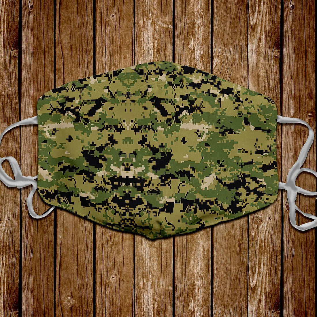 American Navy Working Uniform (NWU) Type III (AOR-2) Woodland Camo Face Mask - DucG