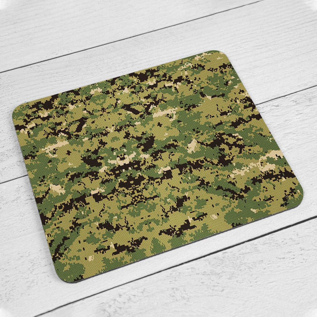 American Navy Working Uniform (NWU) Type III (AOR-2) Woodland Camo MousePad - DucG