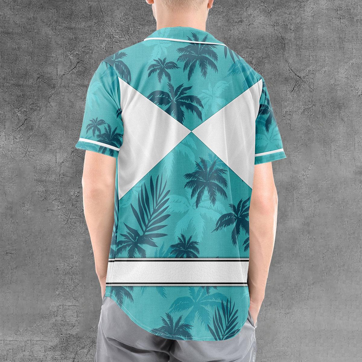 Belt Yellow Ranger x Tommy Vercetti MLB Jersey Shirt Beach Shorts - Gearhomie.com
