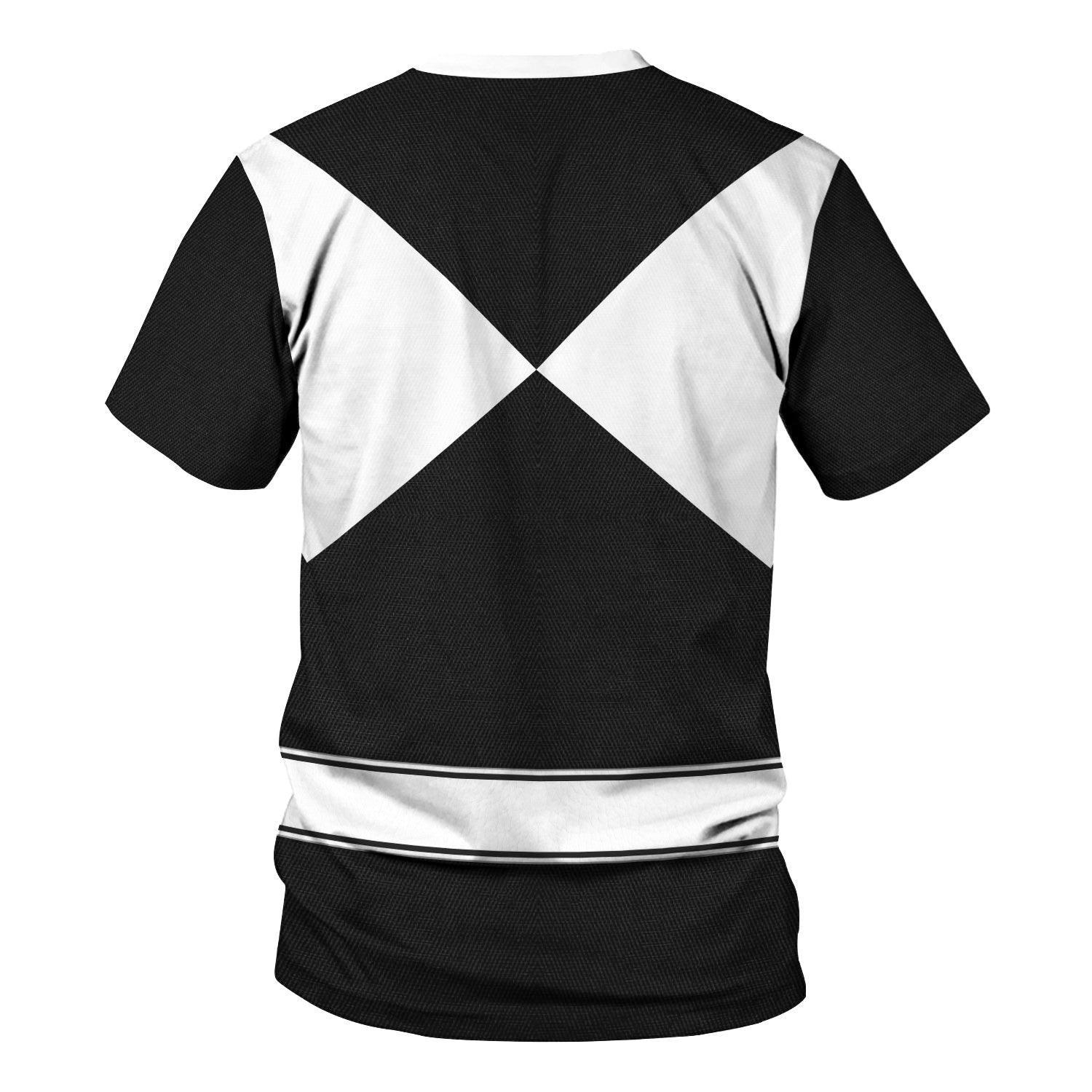 Black Ranger Mighty Morphin Hoodies Sweatshirt T-shirt Hawaiian -  CustomsPig.com