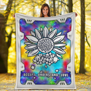 Blanket Autism Sunflower - CustomsPig