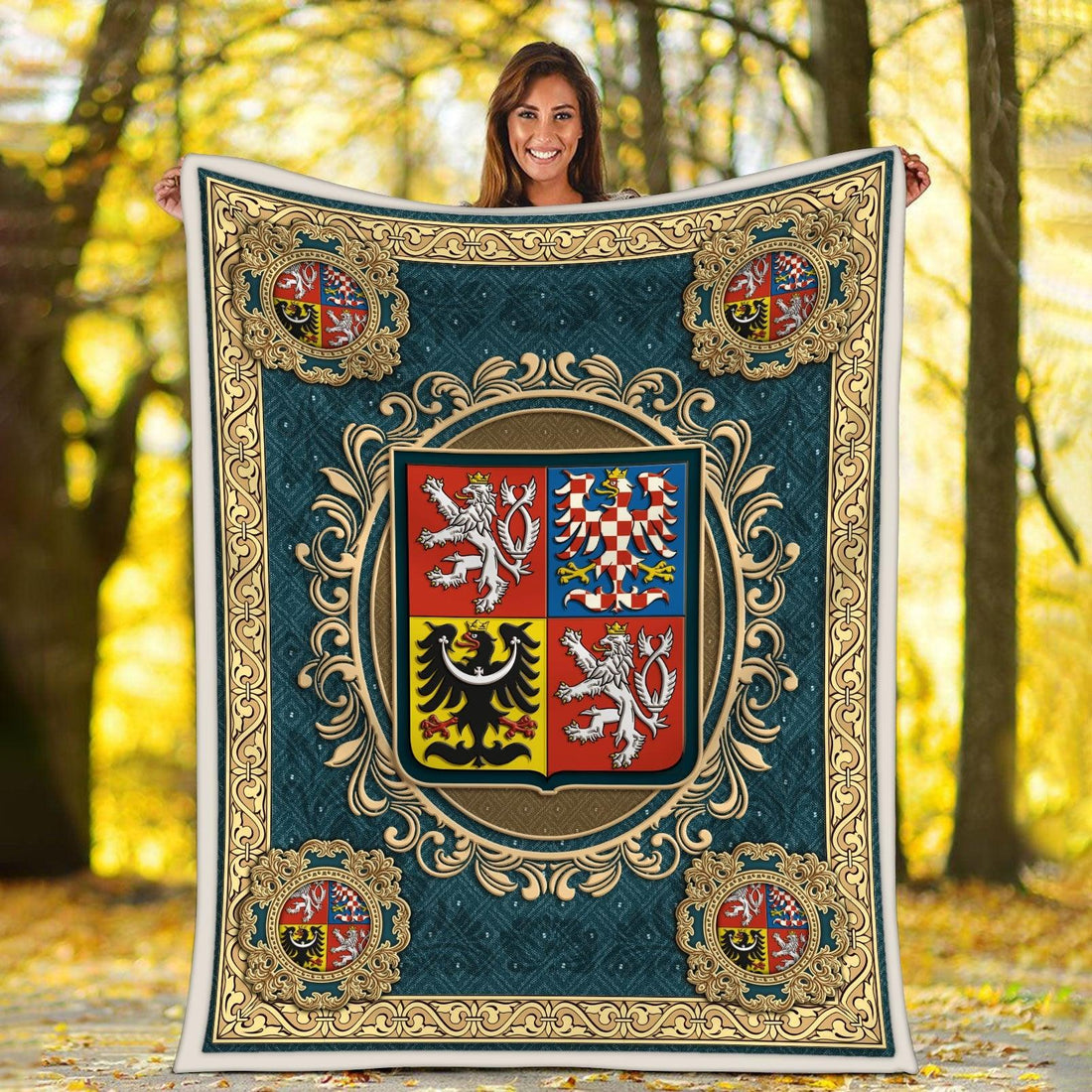 Blanket Coat Of Arms Of The Czech Republic - CustomsPig