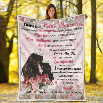 Blanket Dear My Little Princess Customized French - CustomsPig