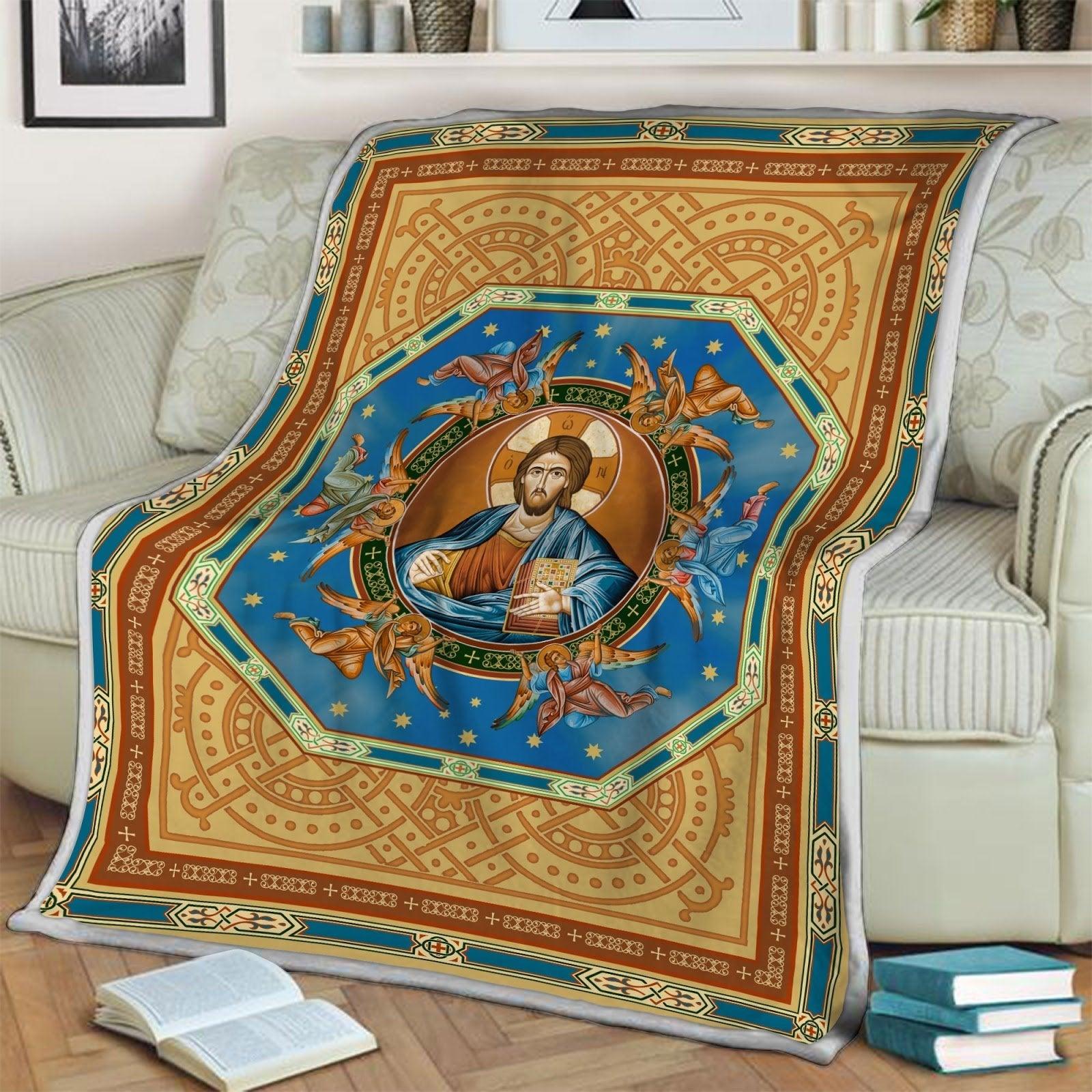 Blanket Jesus Christ Eastern Orthodox - CustomsPig