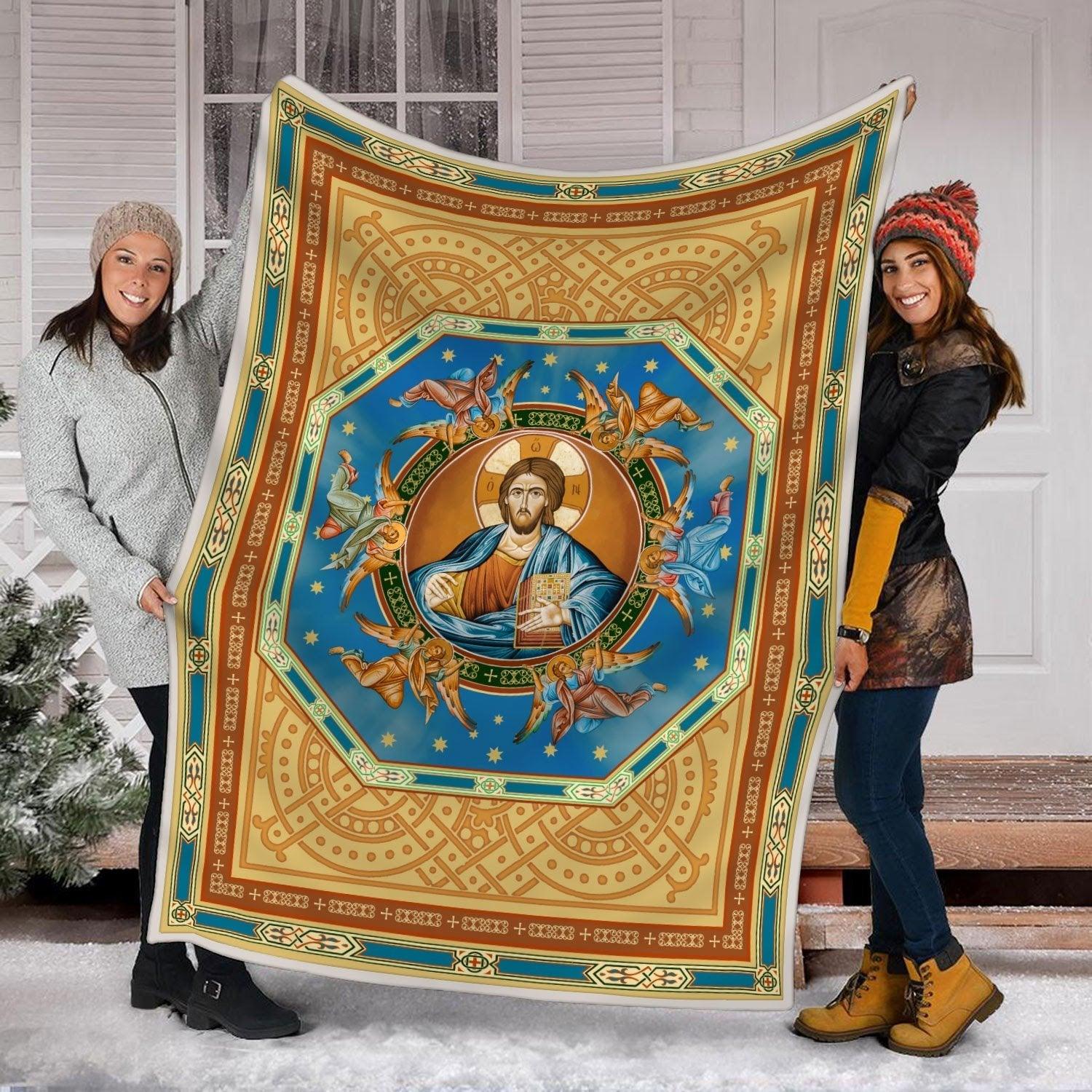 Blanket Jesus Christ Eastern Orthodox - CustomsPig
