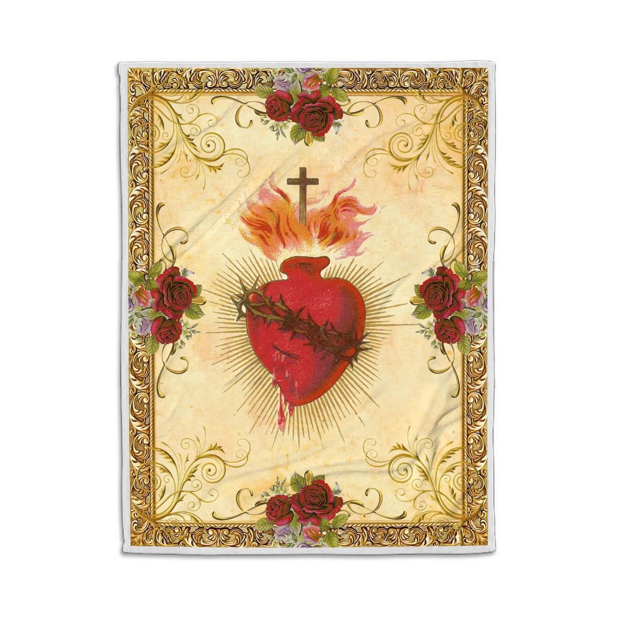 Blanket Jesus Heart - CustomsPig