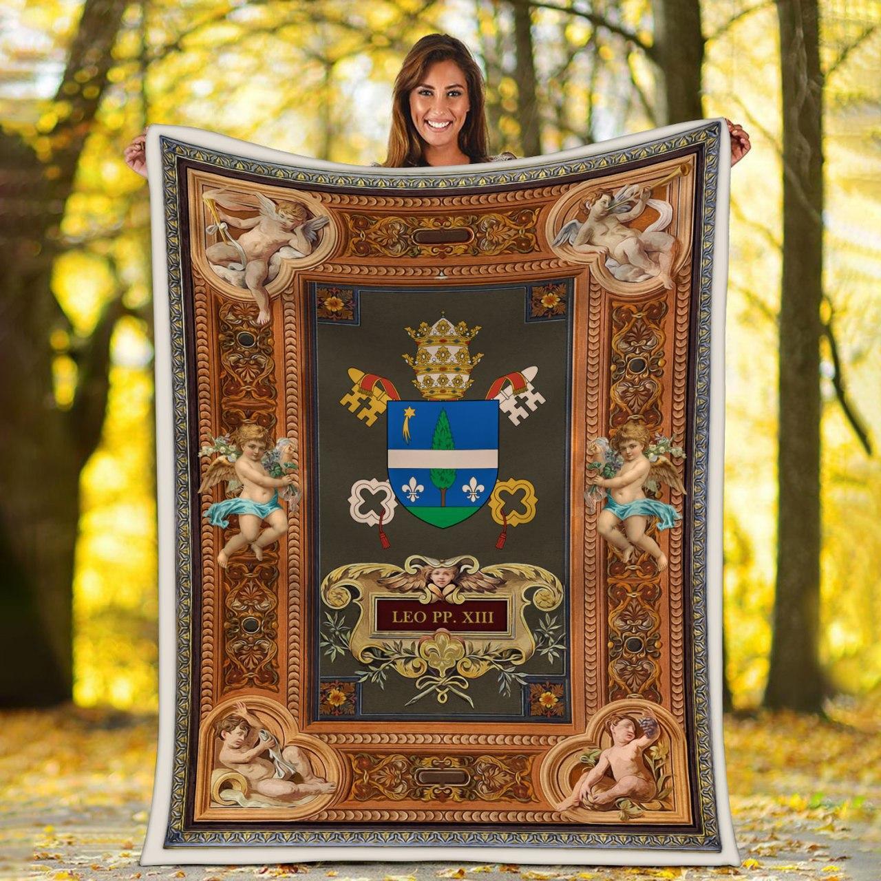 Blanket Leo XIII Coat Of Arms - CustomsPig