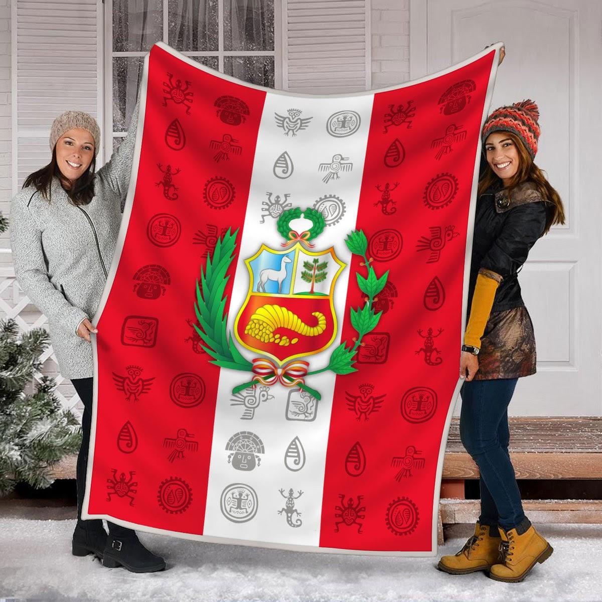 Blanket Peru Flag - CustomsPig