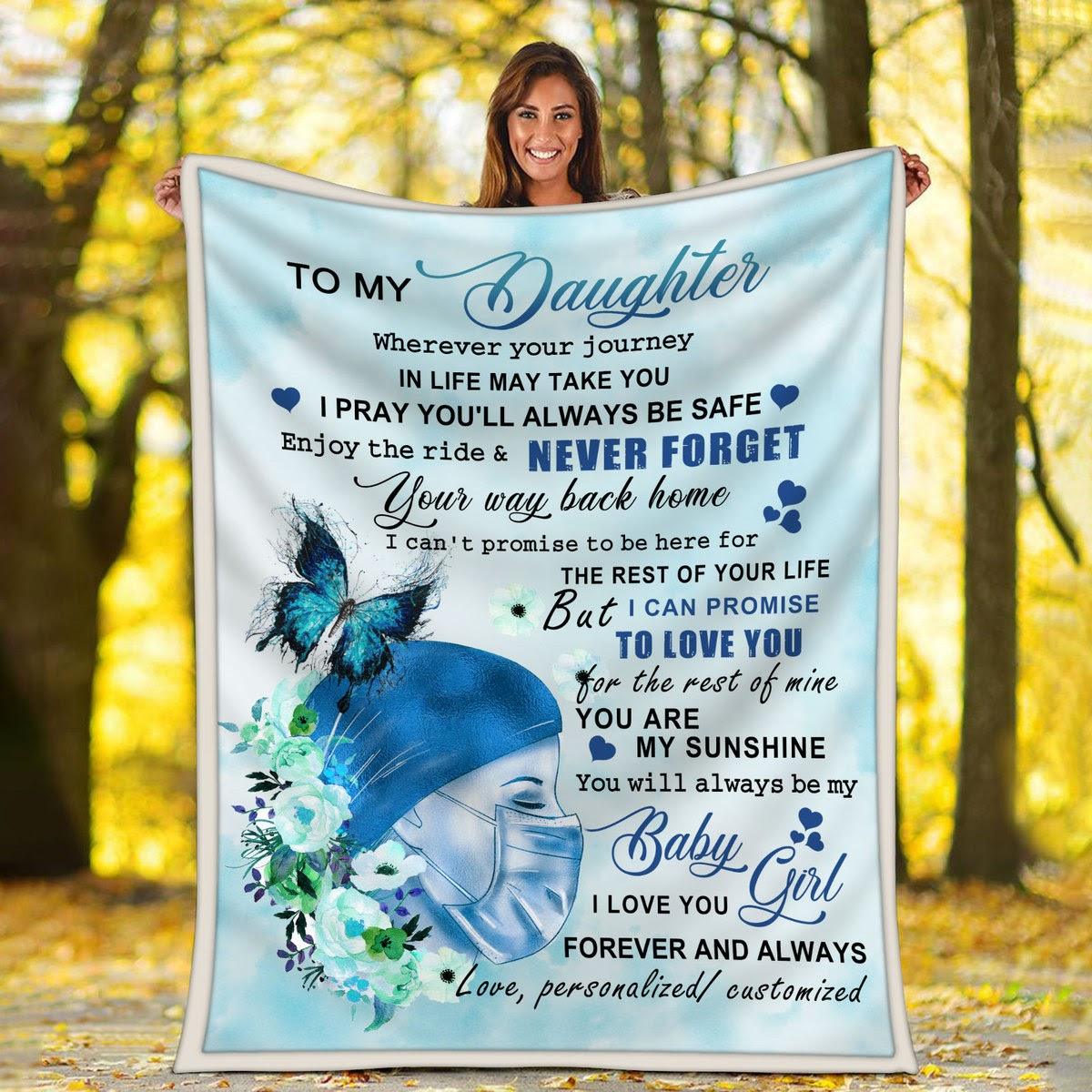 Blanket To My Daughter Nurse - CustomsPig