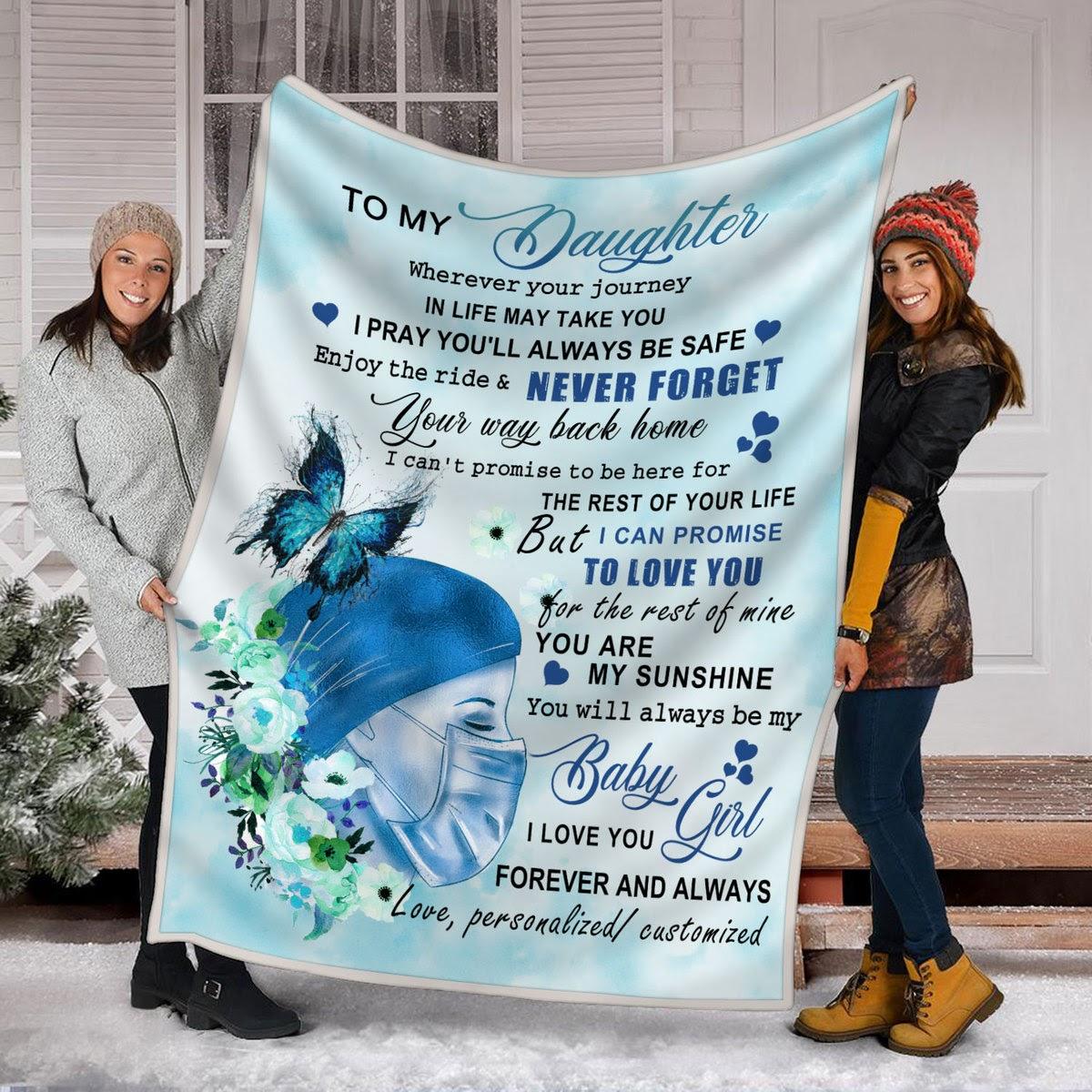 Blanket To My Daughter Nurse - CustomsPig