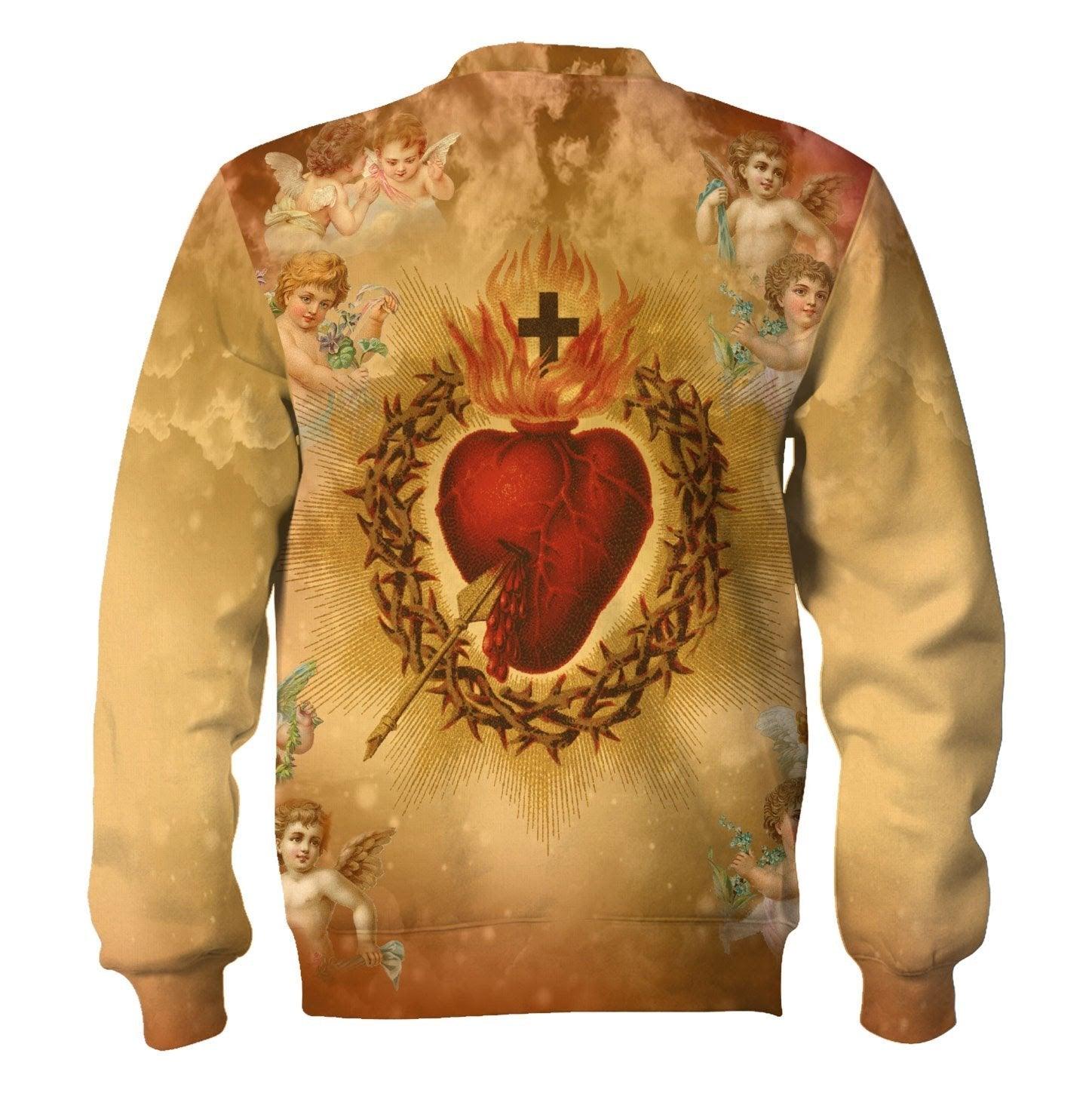Blessed Virgin Mary & Jesus Sweatshirt - CustomsPig