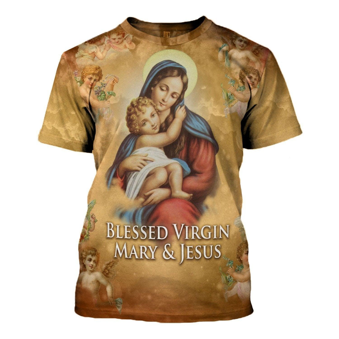 Blessed Virgin Mary & Jesus T-shirt - DucG