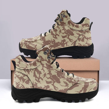 Bristish Desert (DPM) Camo Pattern Hiking Shoes - CustomsPig