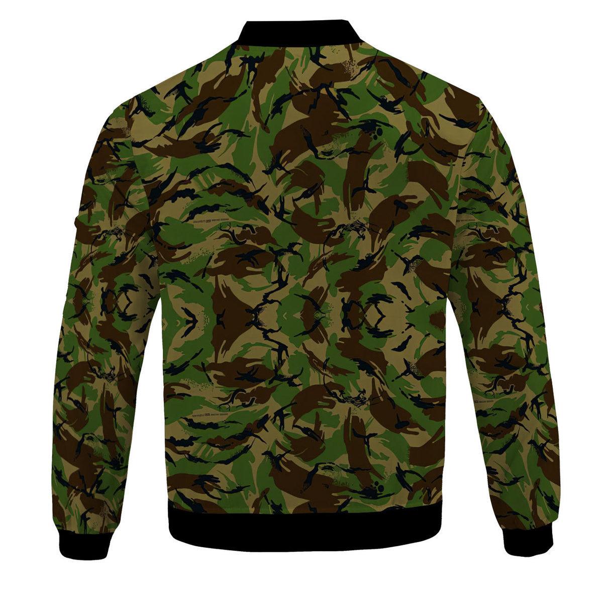 Bristish Disruptive Pattern (DPM) Material British Armed Forces Bomber Jacket - DucG