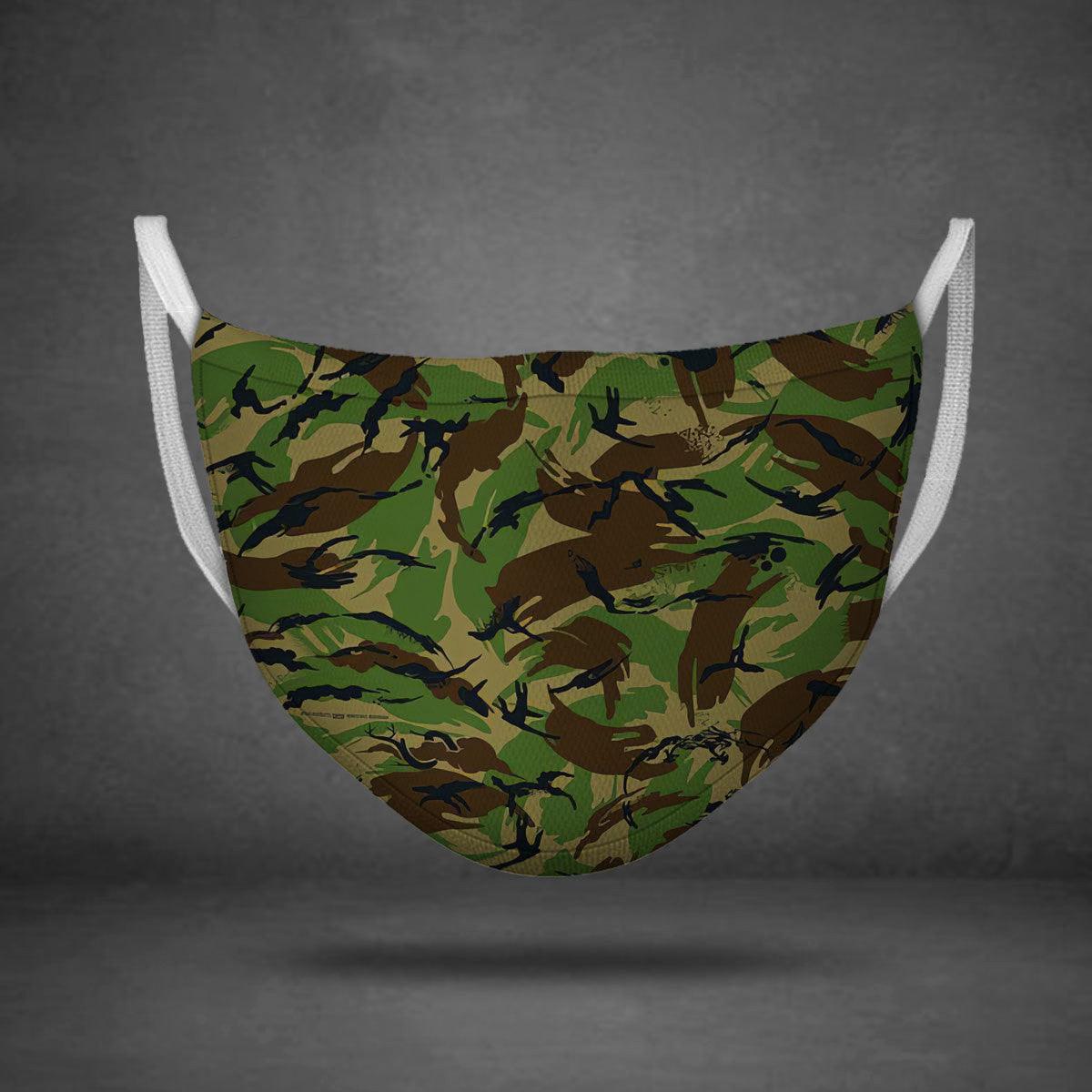 Bristish Disruptive Pattern (DPM) Material British Armed Forces Face Mask - DucG