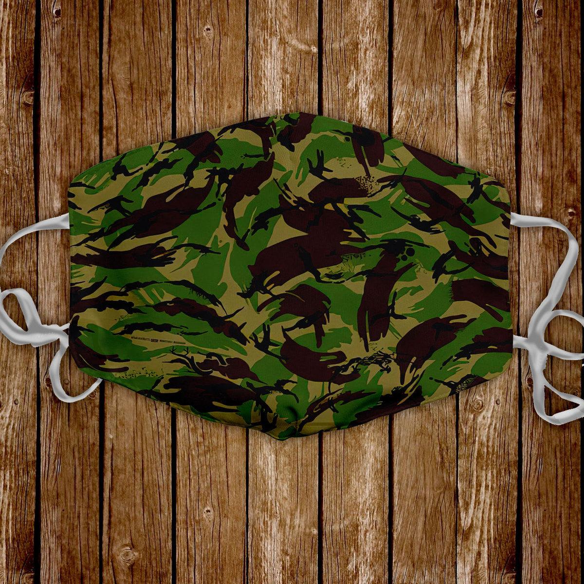 Bristish Disruptive Pattern (DPM) Material British Armed Forces Face Mask - DucG