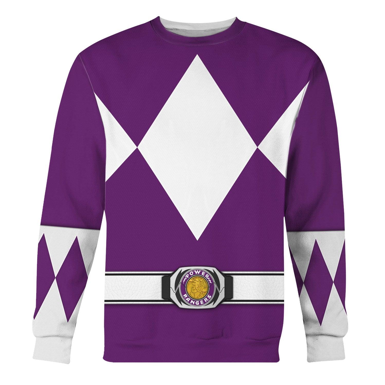 Bulk and Skull Purple Ranger Hoodies Sweatshirt T-shirt Hawaiian Sweatpants - CustomsPig.com