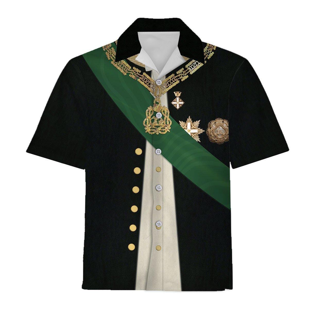 Camillo Benso, Count of Cavour Unisex Hawaiian Shirt -  CustomsPig.com