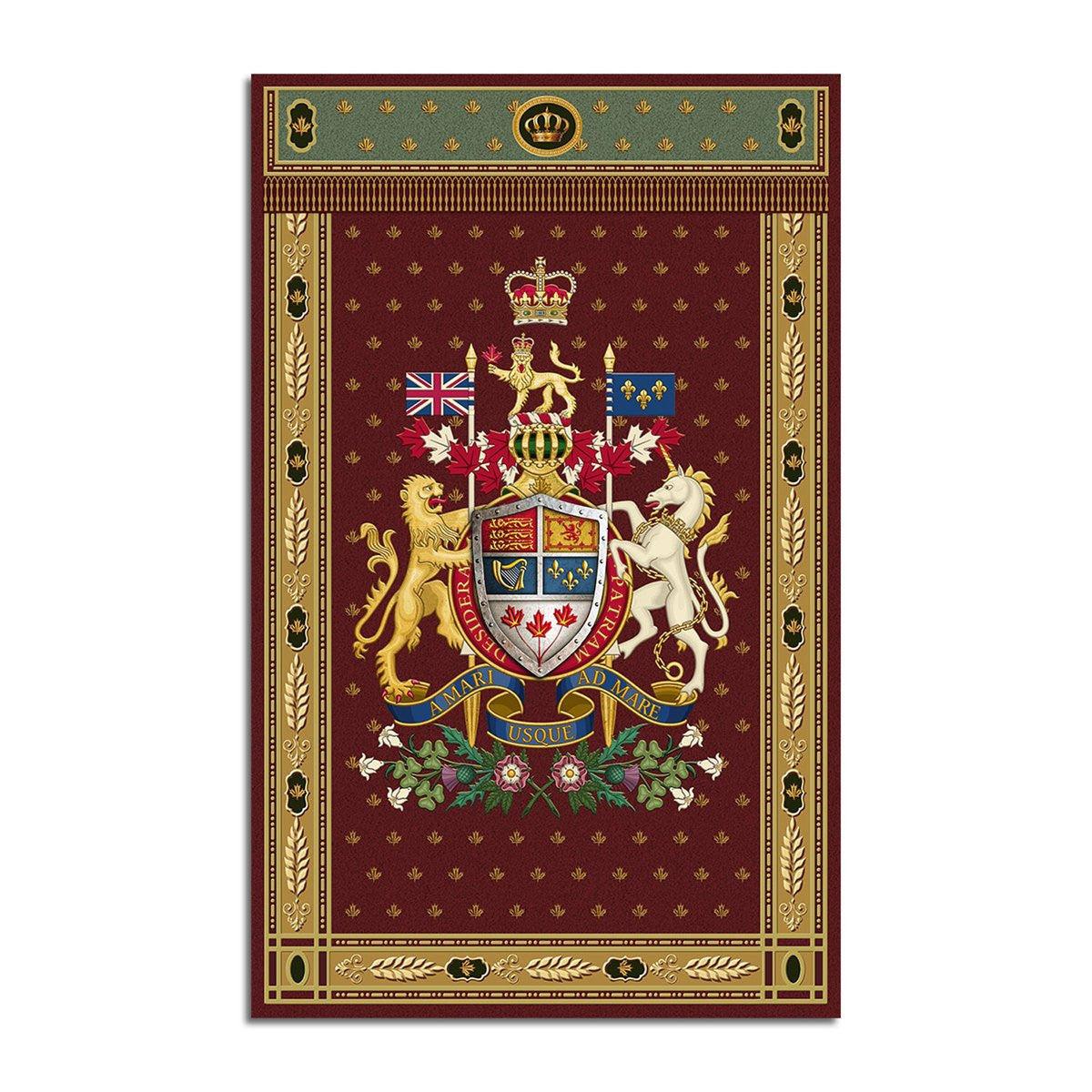 Canadian Coat of Arms Rug - CustomsPig