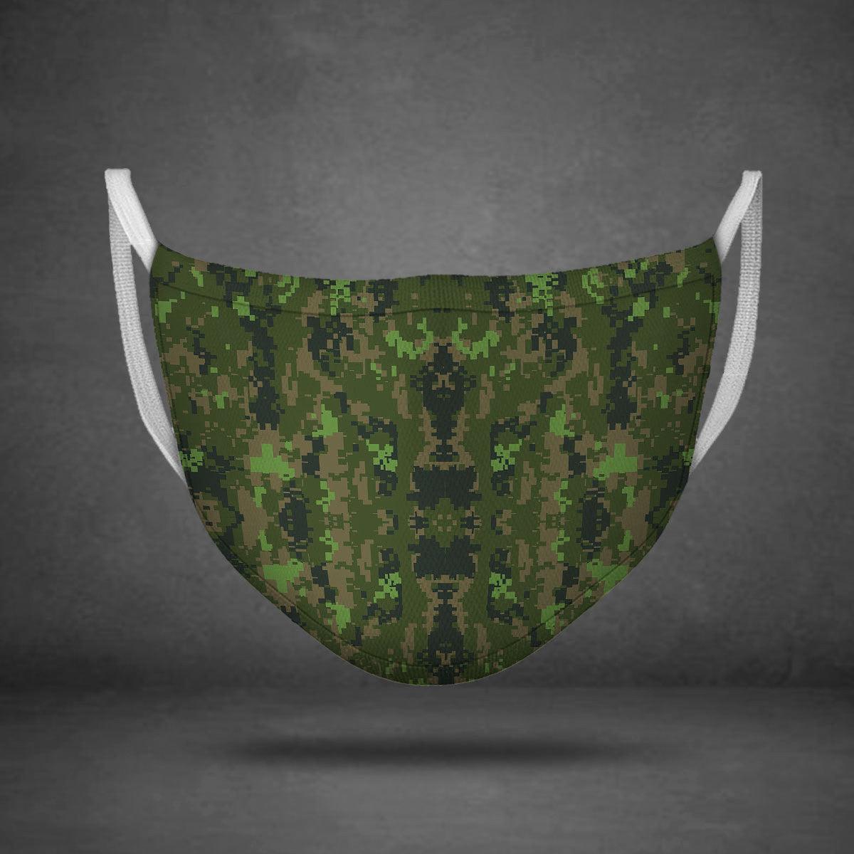 Canadian Disruptive Pattern CADPAT Canadian Armed Forces (CF)Face Mask - CustomsPig