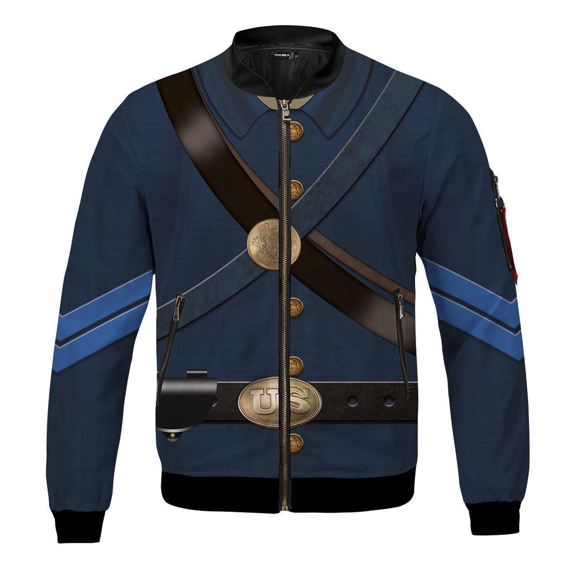Civil War Uniforms of Blue Union Infantryman Bomber Jacket - DucG