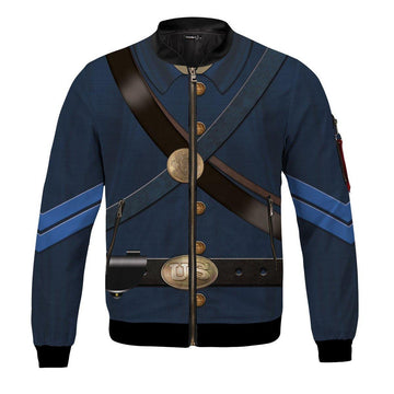 Civil War Uniforms of Blue Union Infantryman Bomber Jacket - DucG