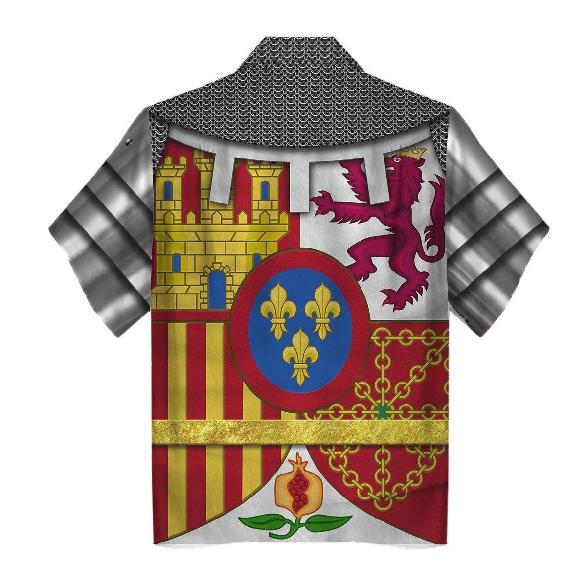 Coat Of Arms Of Spain Unisex Hawaiian Shirt -  CustomsPig.com