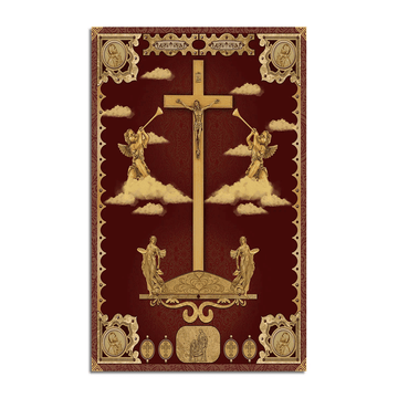 Crucifix of Jesus and The Angels Rug - DucG
