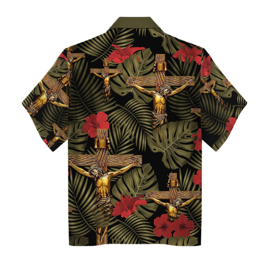 Crucifixion of Christ Hawaiian Shirt - Gearhomie.com