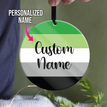 Custom Name Ornament Aromantic - CustomsPig