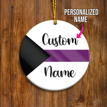 Custom Name Ornament Demisexual - CustomsPig