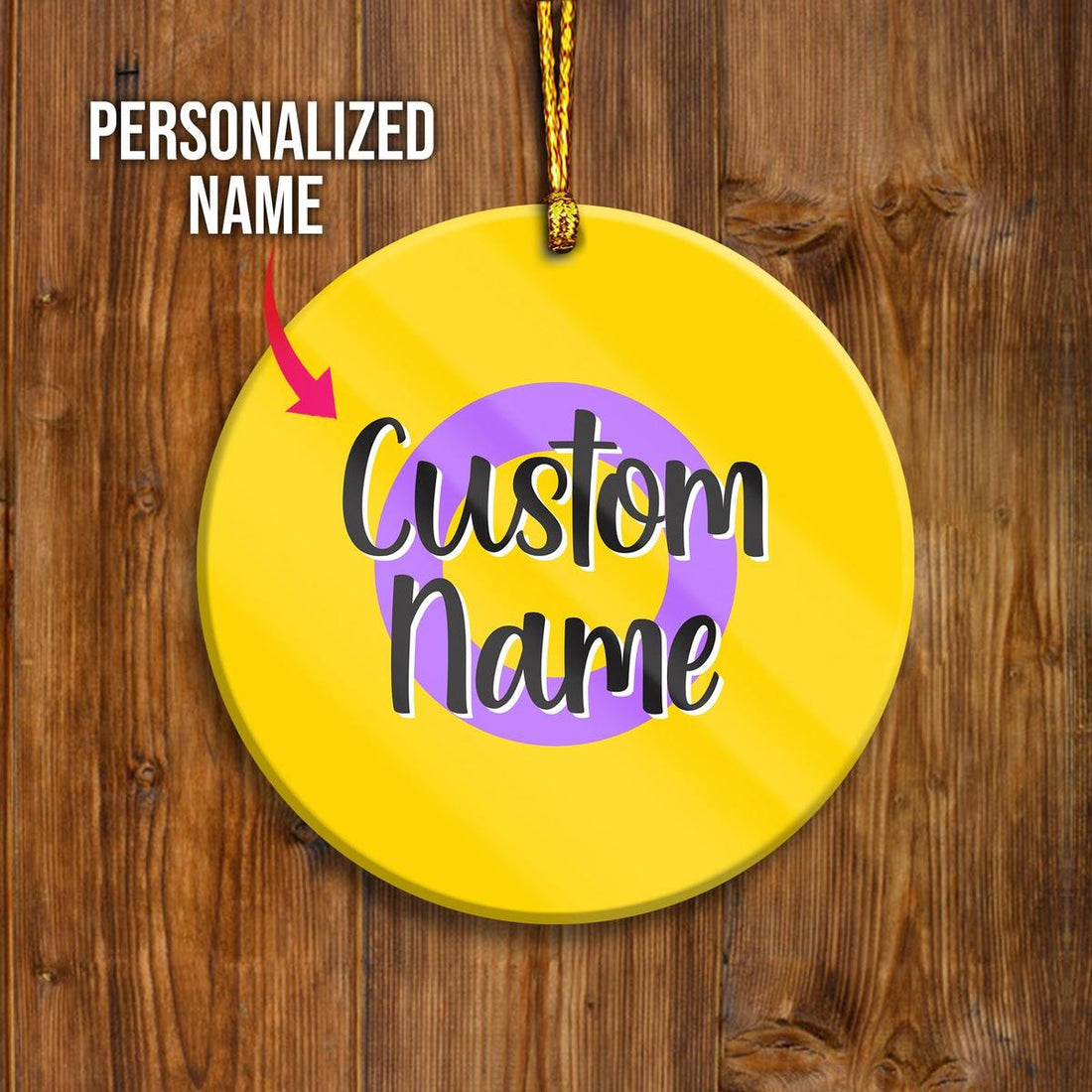 Custom Name Ornament Intersex - CustomsPig