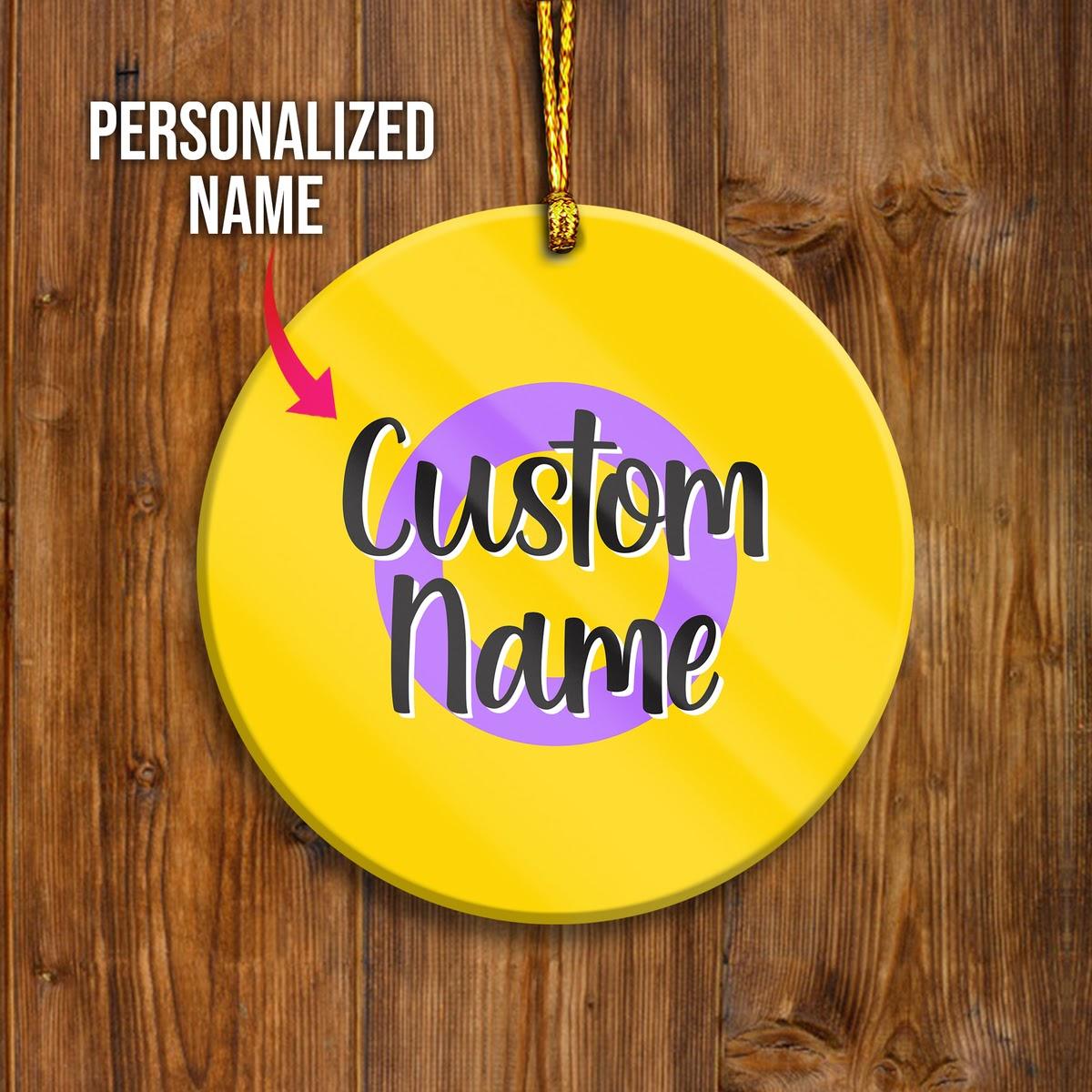 Custom Name Ornament Intersex - CustomsPig