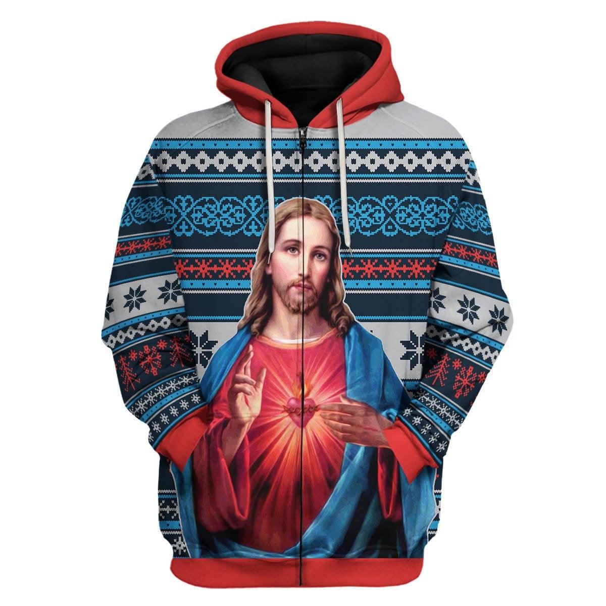 Jesus Christ Zip Hoodie - CustomsPig