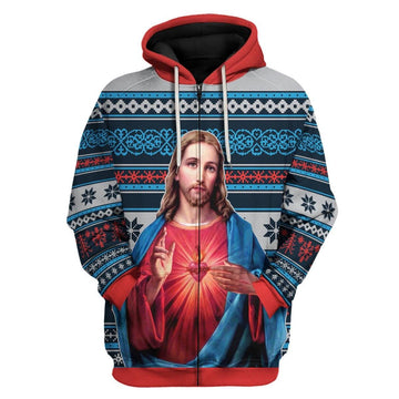 Jesus Christ Zip Hoodie - CustomsPig